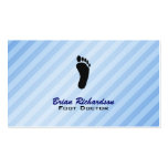 Podiatrist - tarjetas del doctor de pie visita plantilla de tarjeta de visita