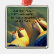 Poema de la amistad del mejor amigo ornaments para arbol de navidad