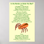 ¿Poema de la araña en el jardín o debajo del mar? Posters