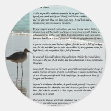 Poema de los desiderátums - gaviota en la escena d etiquetas  