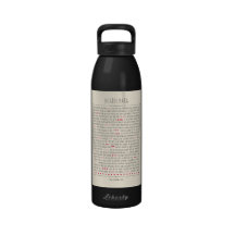 Poema inspirado de los desiderátums botellas de beber