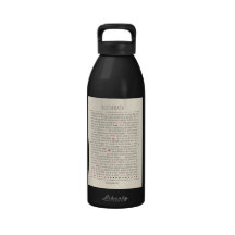 Poema inspirado de los desiderátums botellas de agua reutilizables