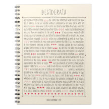 Poema inspirado de los desiderátums libreta espiral