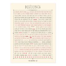Poema inspirado de los desiderátums postal