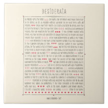 Poema inspirado de los desiderátums teja