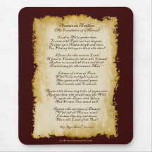 Poema patriótico Mousepad de los E.E.U.U. del himn