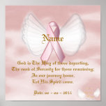 Poema rosado angelical en un poster - personalizar