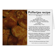 Poffertjes Tarjetón