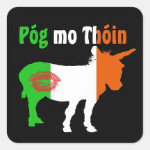 Pog MES Thoin - humor irlandés Colcomania Cuadrada