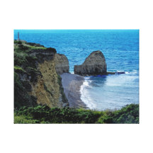 Point Du Hoc Normandía, Francia Lona Envuelta Para Galerias