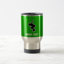 Poli de Rollerblading Tazas De Café