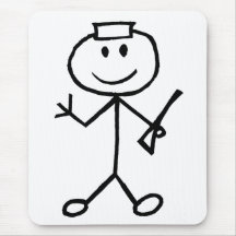 Poli de Stickman Alfombrilla De Ratón