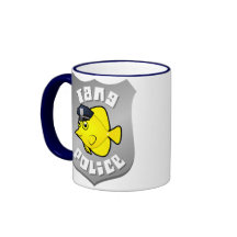 Policía de Tang Tazas De Café
