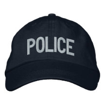 POLICÍA GORRAS BORDADAS