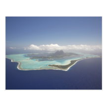 Polinesia francesa, Tahití, Bora Bora. Tarjeta Postal