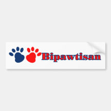 Política de Bipawtisan Etiqueta De Parachoque