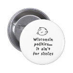 Política de Wisconsin botones