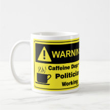 Político amonestador del cafeína taza