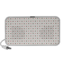 Polkadots lindo Brown y rosa Altavoces De Viajar