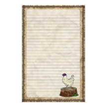 Pollo de la cadera, efectos de escritorio papeleria de diseño