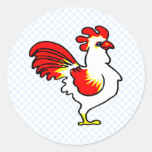 Pollo de la cereza pegatinas  