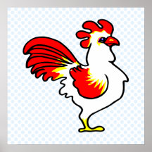 Pollo de la cereza poster