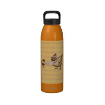 Pollo de Pascua del vintage y polluelo de Pascua Botellas De Beber