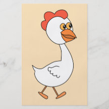 Pollo del dibujo animado flyer personalizado