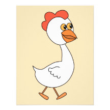 Pollo del dibujo animado invitación