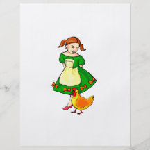 pollo derecho del vestido del verde del chica en l tarjetón