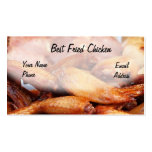 Pollo frito curruscante plantilla de tarjeta de visita