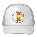 Polluelo 2 del mes de la conciencia del cáncer de  gorras