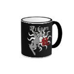 Polluelo chino del dragón del zodiaco taza de café