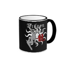 Polluelo chino del dragón del zodiaco taza de café