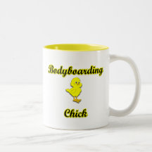 Polluelo de Bodyboarding Taza