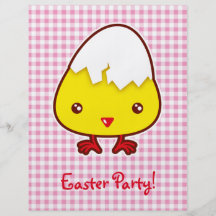 Polluelo de Kawaii Tarjeta Publicitaria