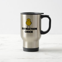 Polluelo de la animación taza