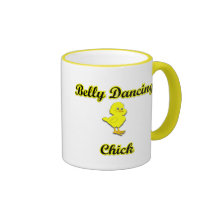 Polluelo de la danza del vientre tazas de café