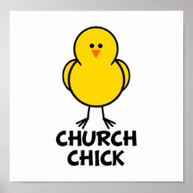 Polluelo de la iglesia posters
