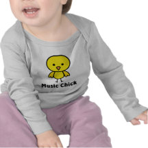 Polluelo de la música camiseta