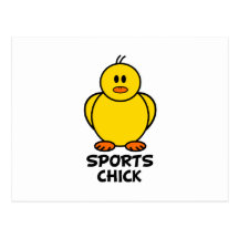Polluelo de los deportes tarjetas postales