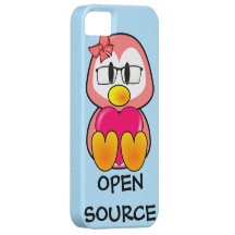 Polluelo de Open Source (mujeres en tecnología de  iPhone 5 Carcasas