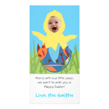 Polluelo de Pascua - tarjeta de la foto Tarjeta Fotográfica Personalizada