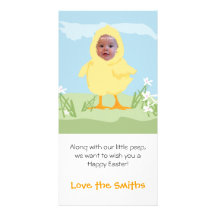 Polluelo de Pascua - tarjeta de la foto Tarjeta Fotografica Personalizada