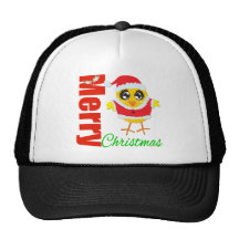 Polluelo de Santa de las Felices Navidad Gorros