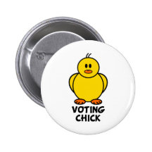 Polluelo de votación pins