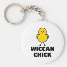 Polluelo de Wiccan Llaveros Personalizados