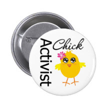 Polluelo del activista pins