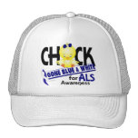 Polluelo del ALS ido azul y blanco 2 Gorras De Camionero