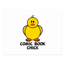 Polluelo del cómic postales